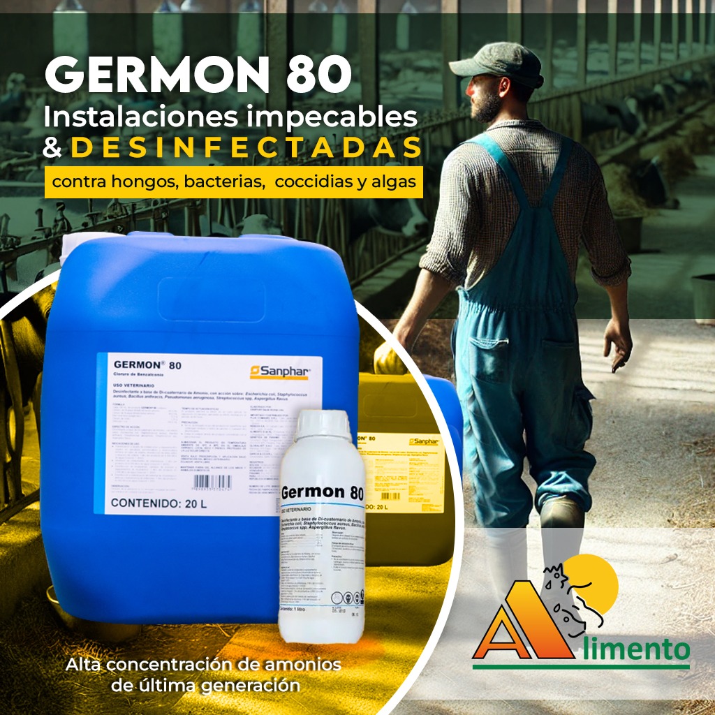 Alimento - 🧼 Germon 80: El desinfectante todo en uno para...