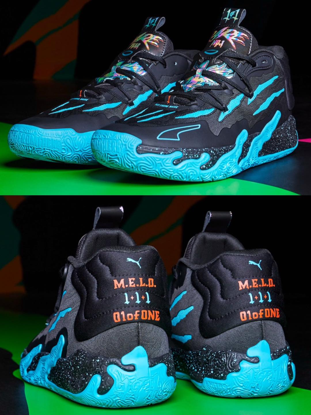 LaMelo Ball's new “Blue Hive” PUMA MB.03 🐝🥶