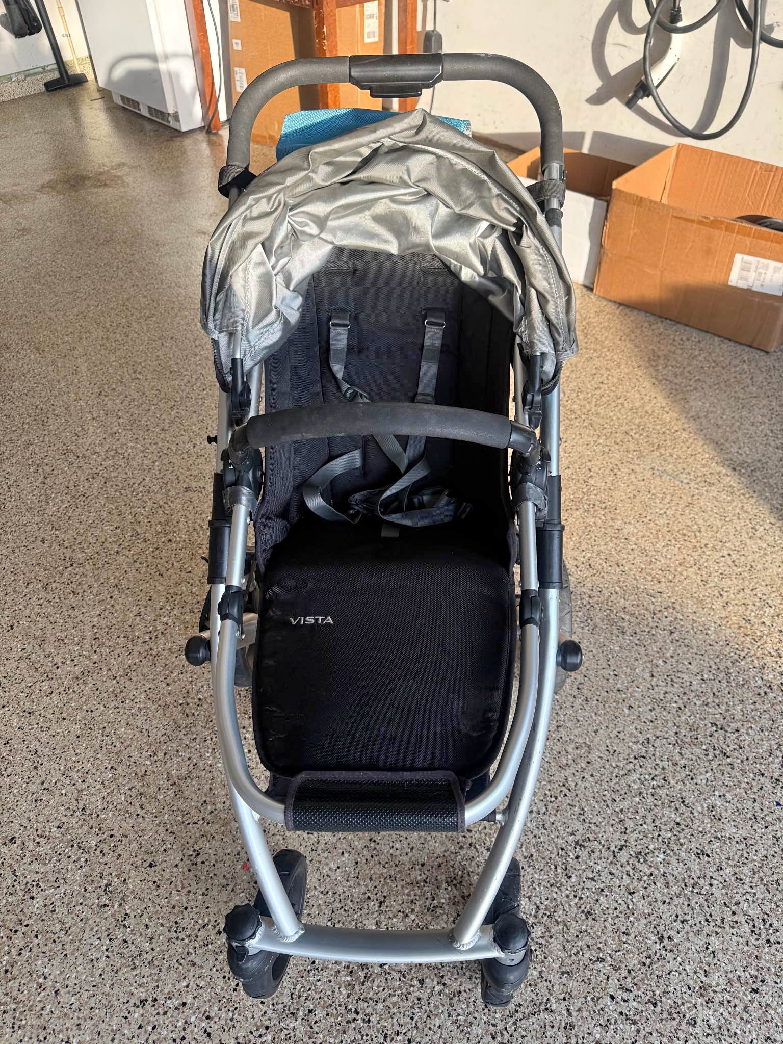 uppababy stroller with rumble seat Vista V3 Callum (Stone Blue) Other thoughtful details include Body & Accent Color:Ballistic Nylon w/ Chocolate Leather $289 Nike Air Max Bubble ww_influencers