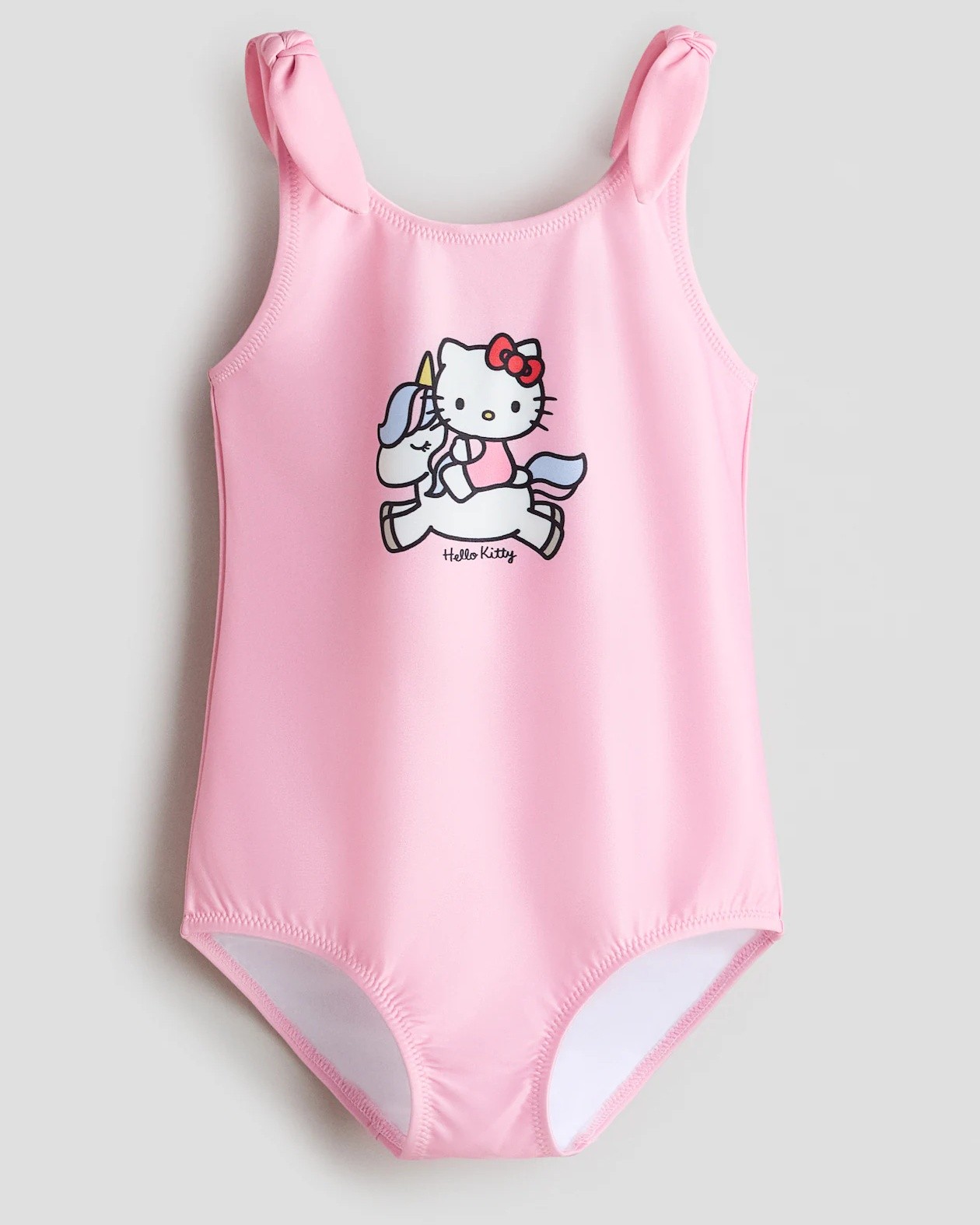Pyjashort 2 pièces à volants avec motif chaton bébé fille ecru