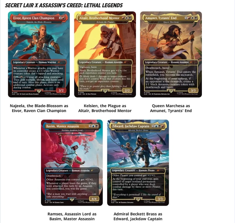 Hideout - Assassin's Creed - Lethal Legends Foil P3290 each
