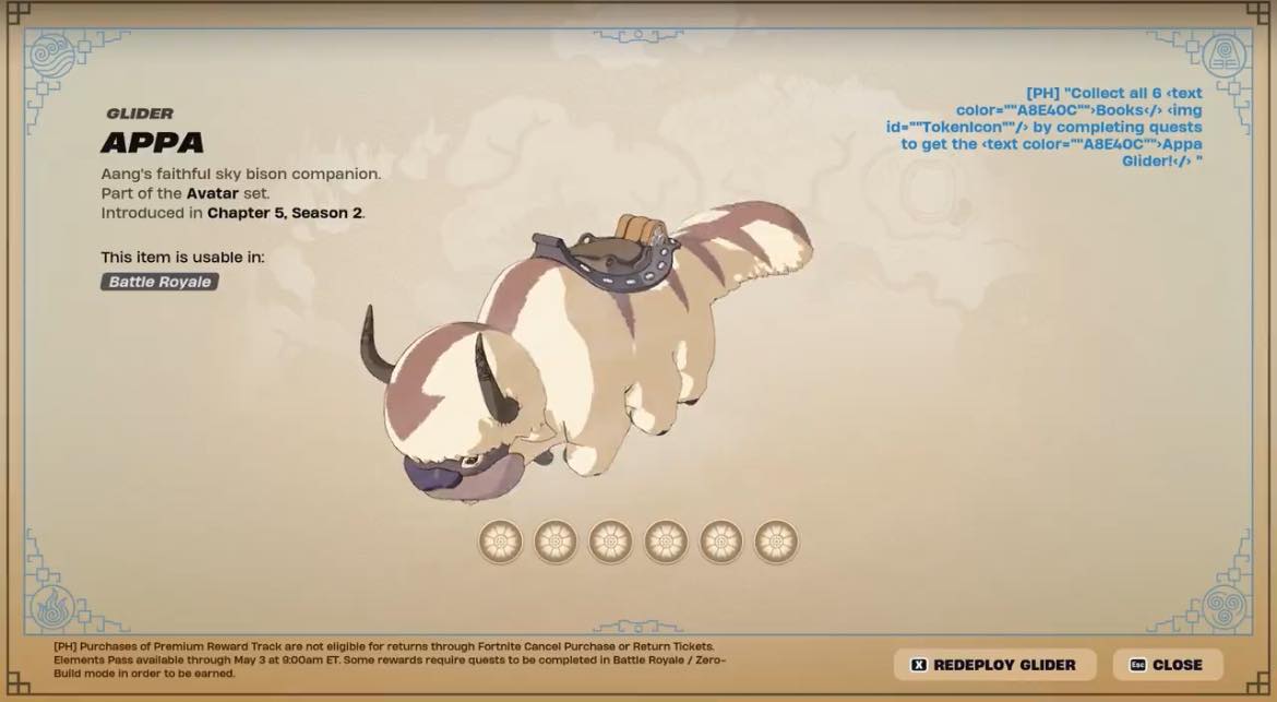 Fortnite: - Appa will be a free glider from the Avatar pass. Coming ...