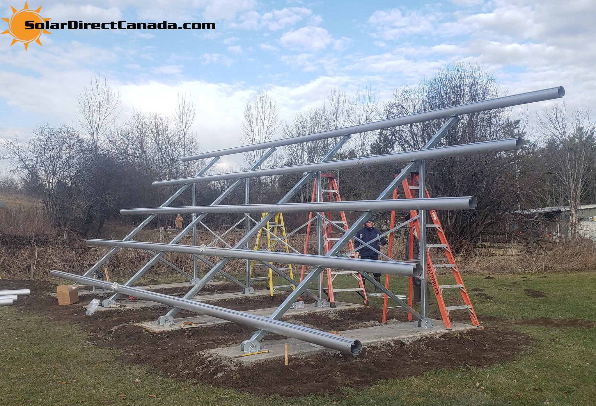 Solar - The majority of the superstructure is completed using step ...