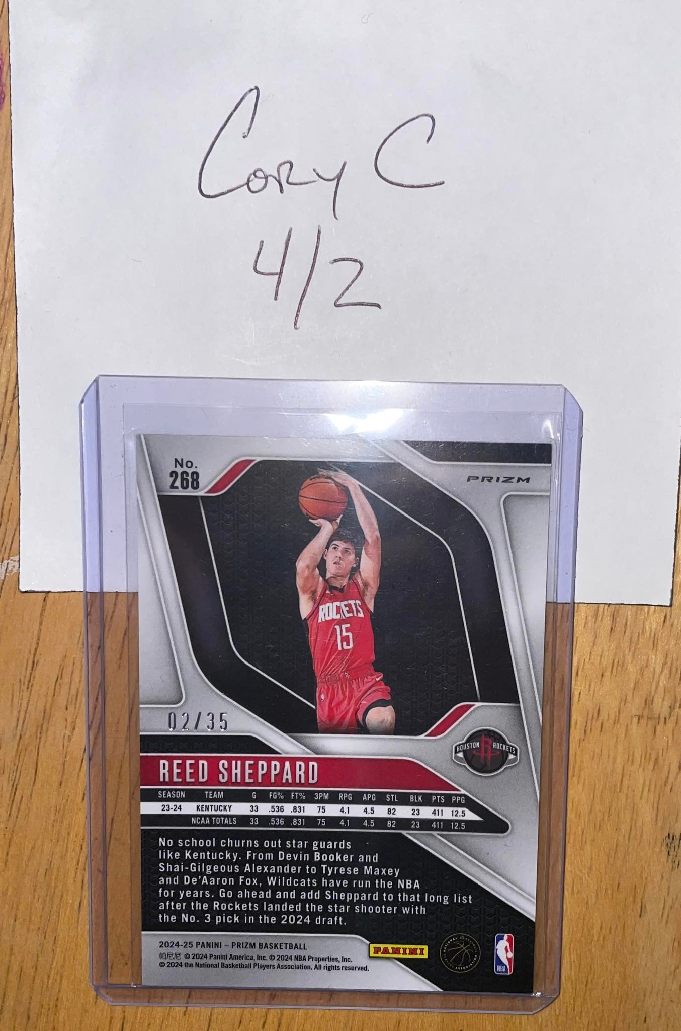 NBA rookie card price reduction for 2024/2025 season