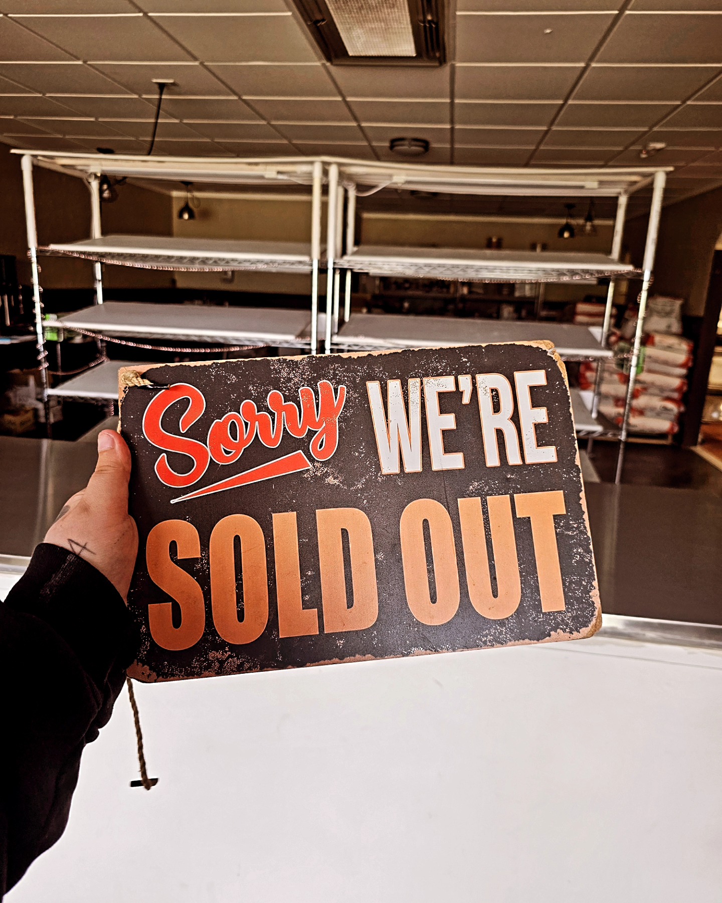 Sold out! (10:16am) We will return tomorrow at 5am!! Thank you