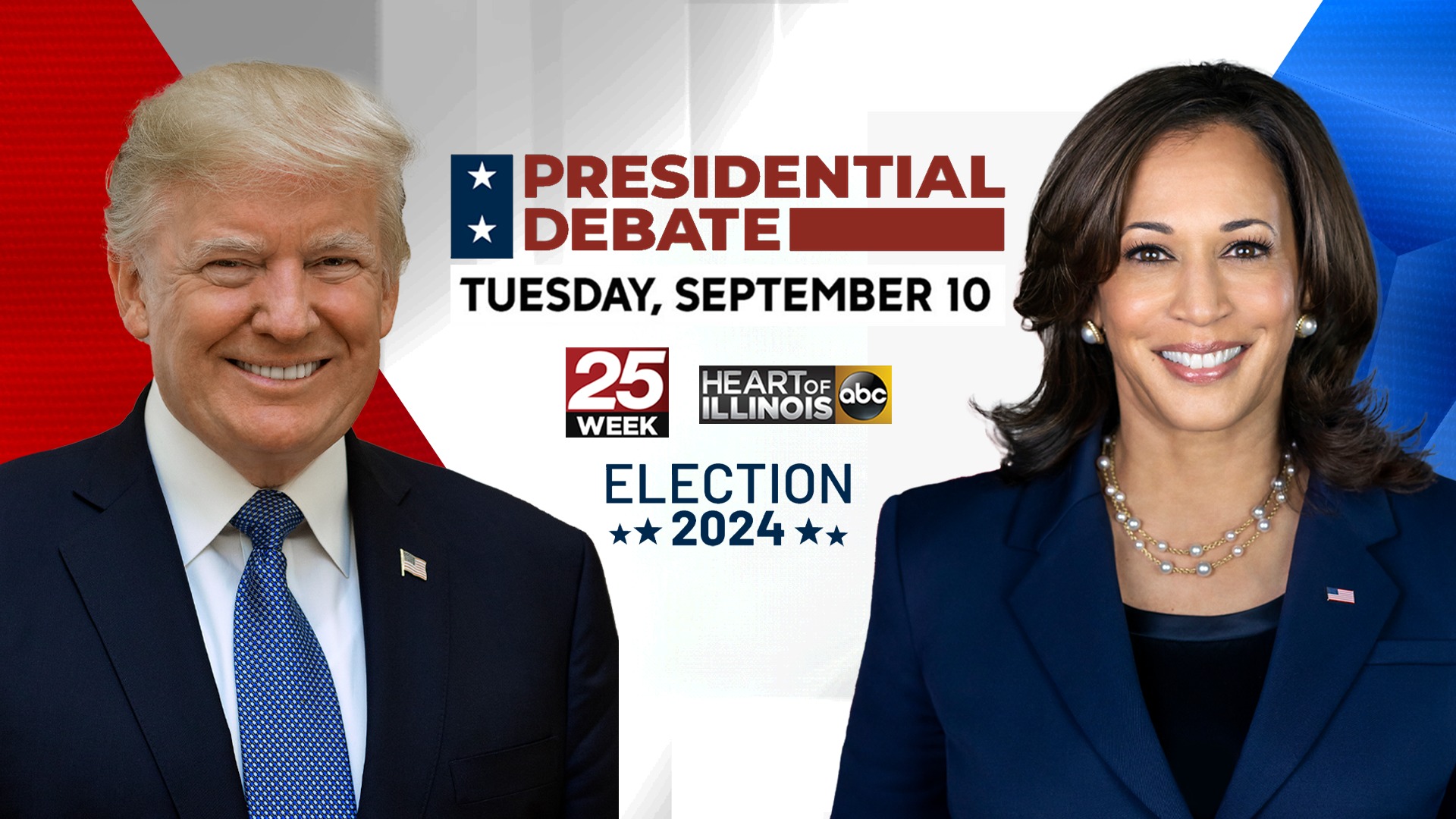 25News - TUESDAY: Vice President Kamala Harris and former President ...