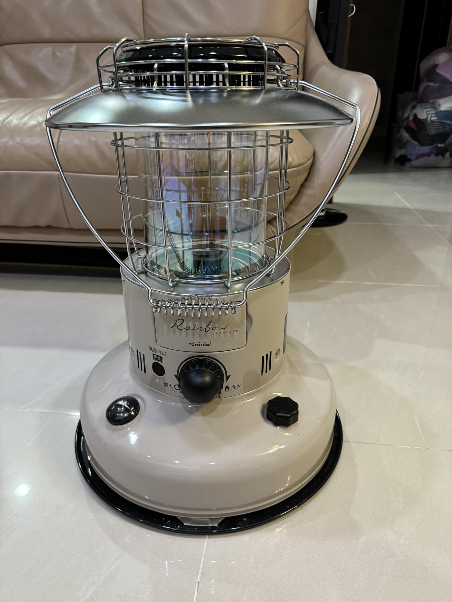 更：已售出TOYOTOMI 煤油暖爐KRL-250奶茶色聯名絕版限定色二手含保護 
