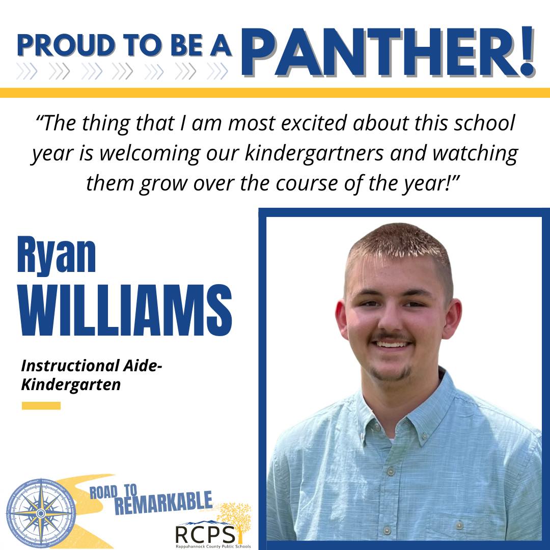 Rappahannock County Schools welcomes Ryan Williams as kindergarten
