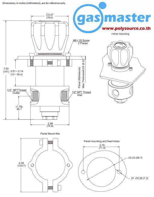 Air&Gases - Special Gas Pressure Regulator Dual Stage Pressure ...