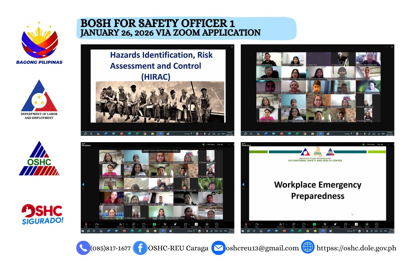 OSHC-REU - The Occupational Safety and Health Center – Regional ...