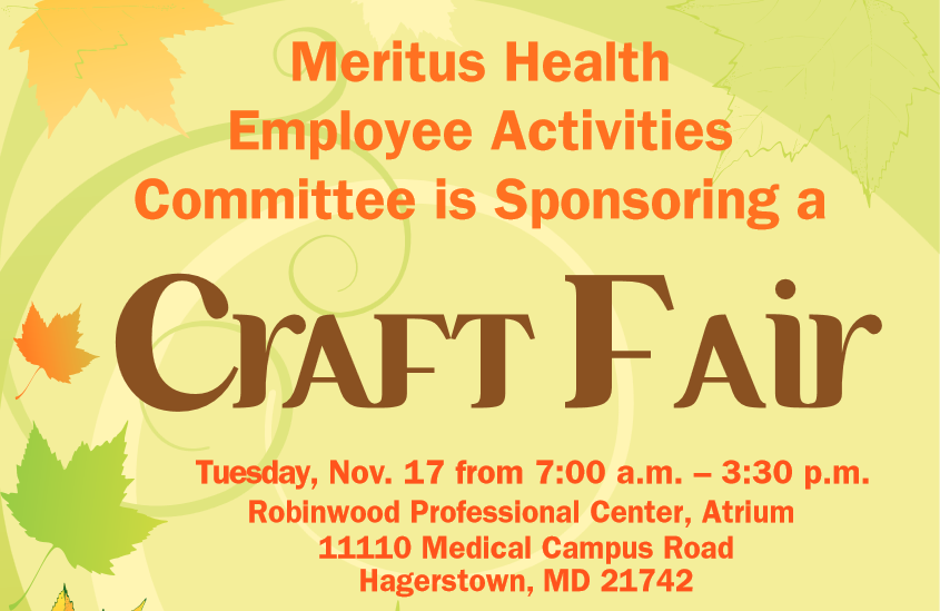 Meritus Health - Meritus Health Employee Activities Committee Craft ...