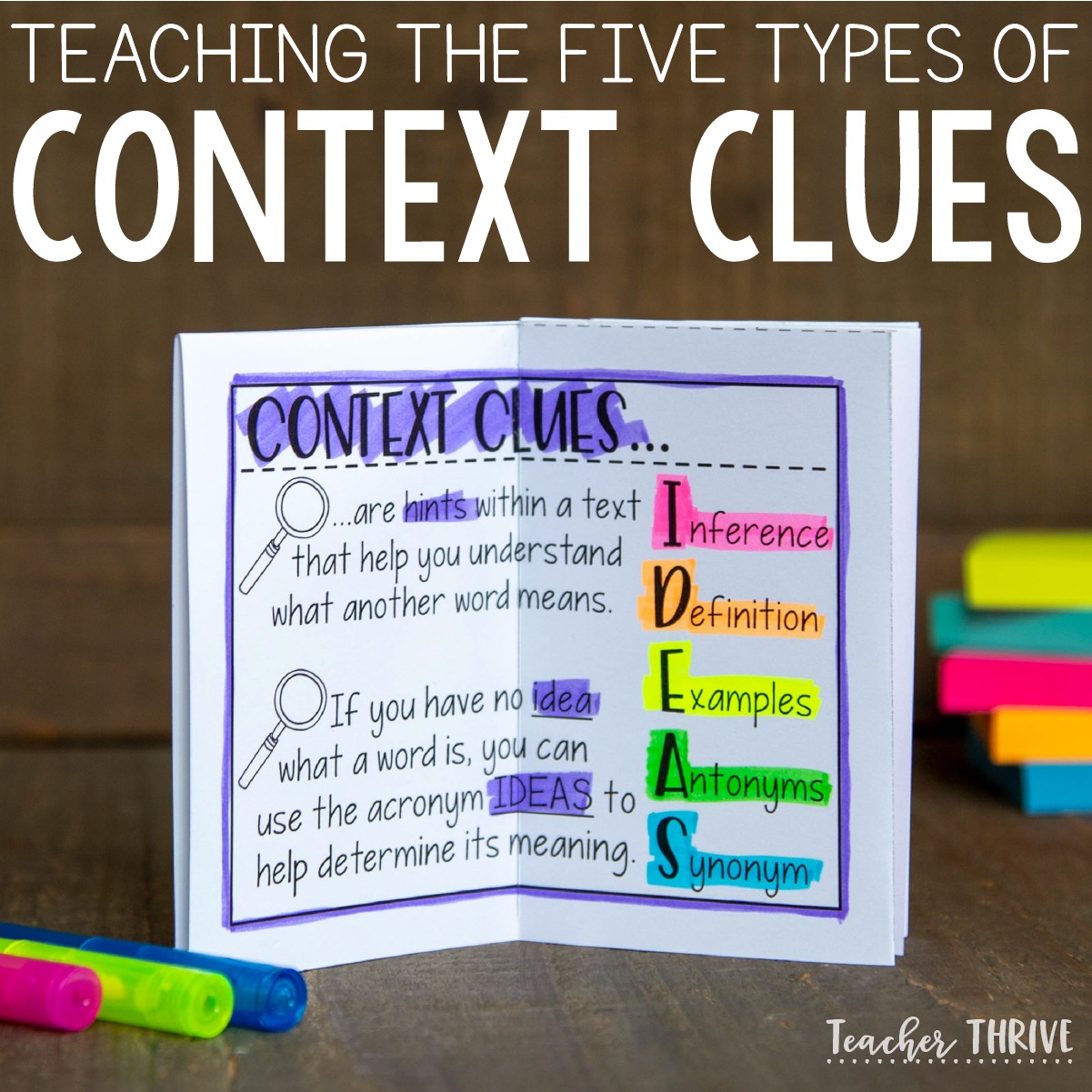 Teacher Thrive - Teach your students the five basic types...