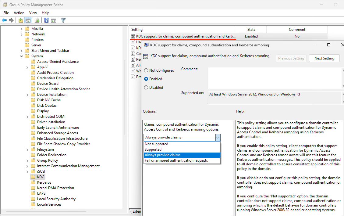 4sysops - Restrict user logon with claims-based authentication policy ...