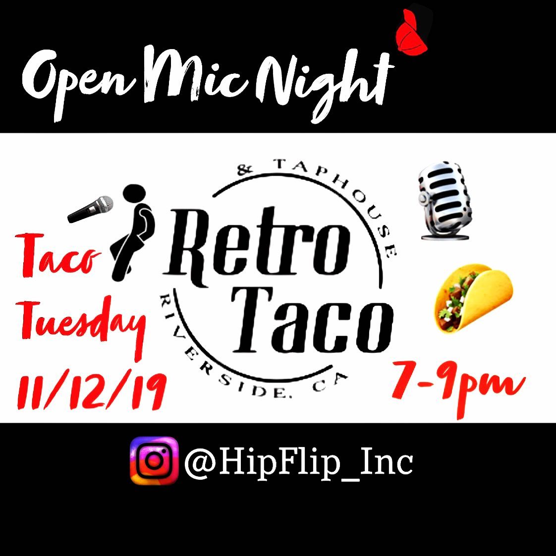 HipFlip - 🌮🌮🌮🌮🌮🌮🔥💥‼️💯 Check in tonight at 6:45 PM at Retro Taco in ...