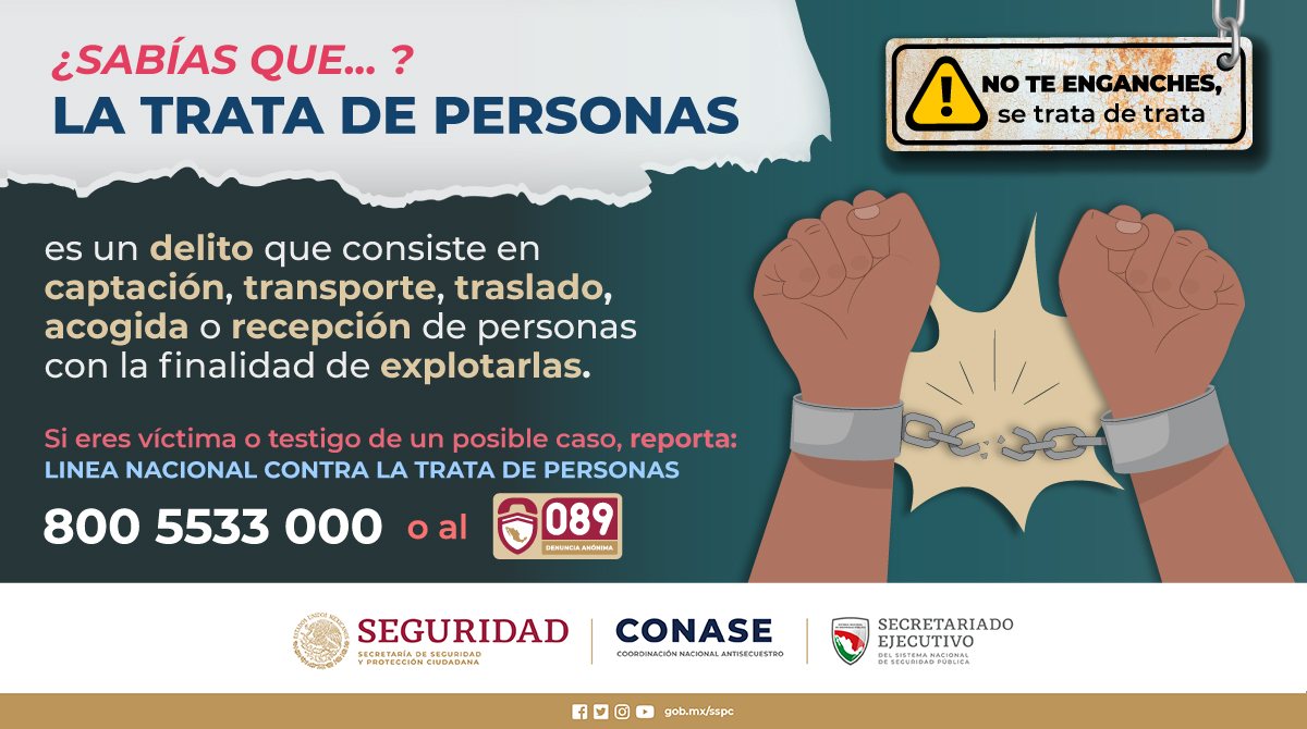 Policía Ciudad de México - 👇🏼 ¿Sabías qué la #TrataDePersonas es un ...