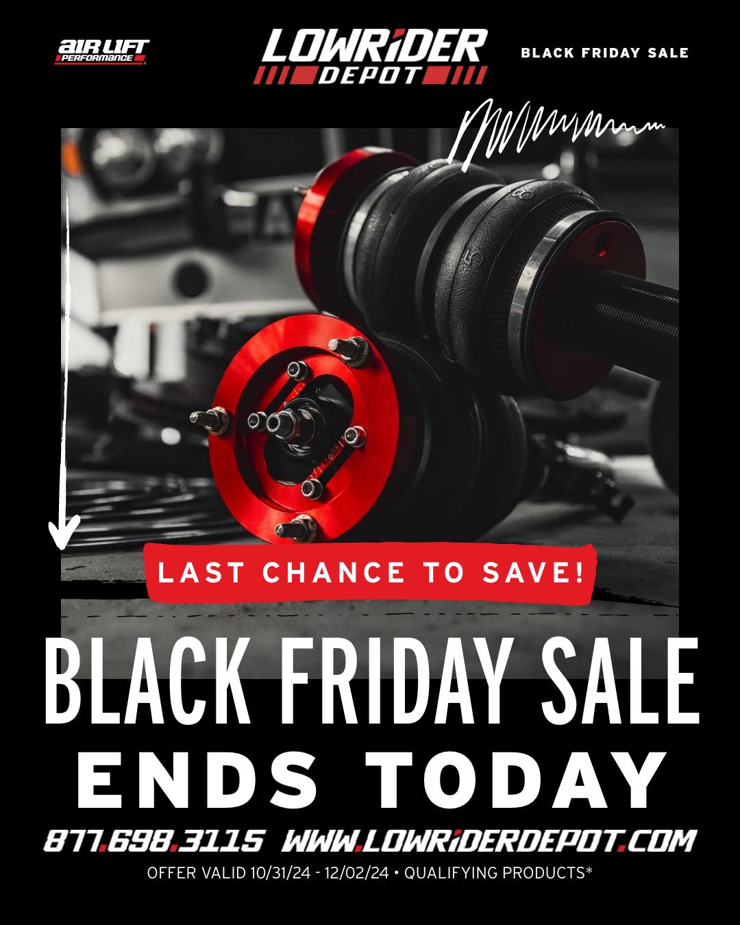 Lowrider - 🚨 Today is your last day to save big on an Air Lift ...