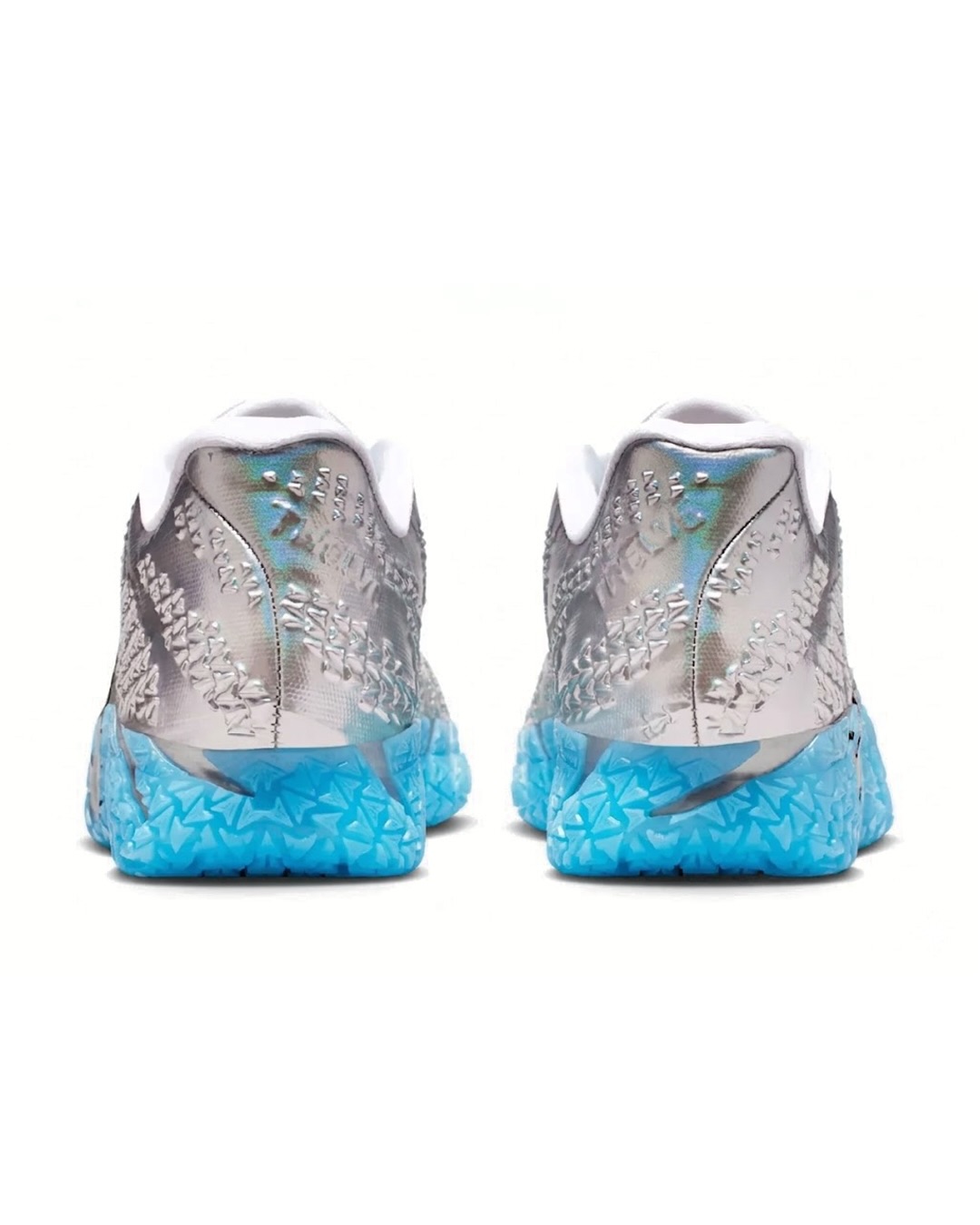 Detailed images of a “Metallic Blue” colorway also part of the