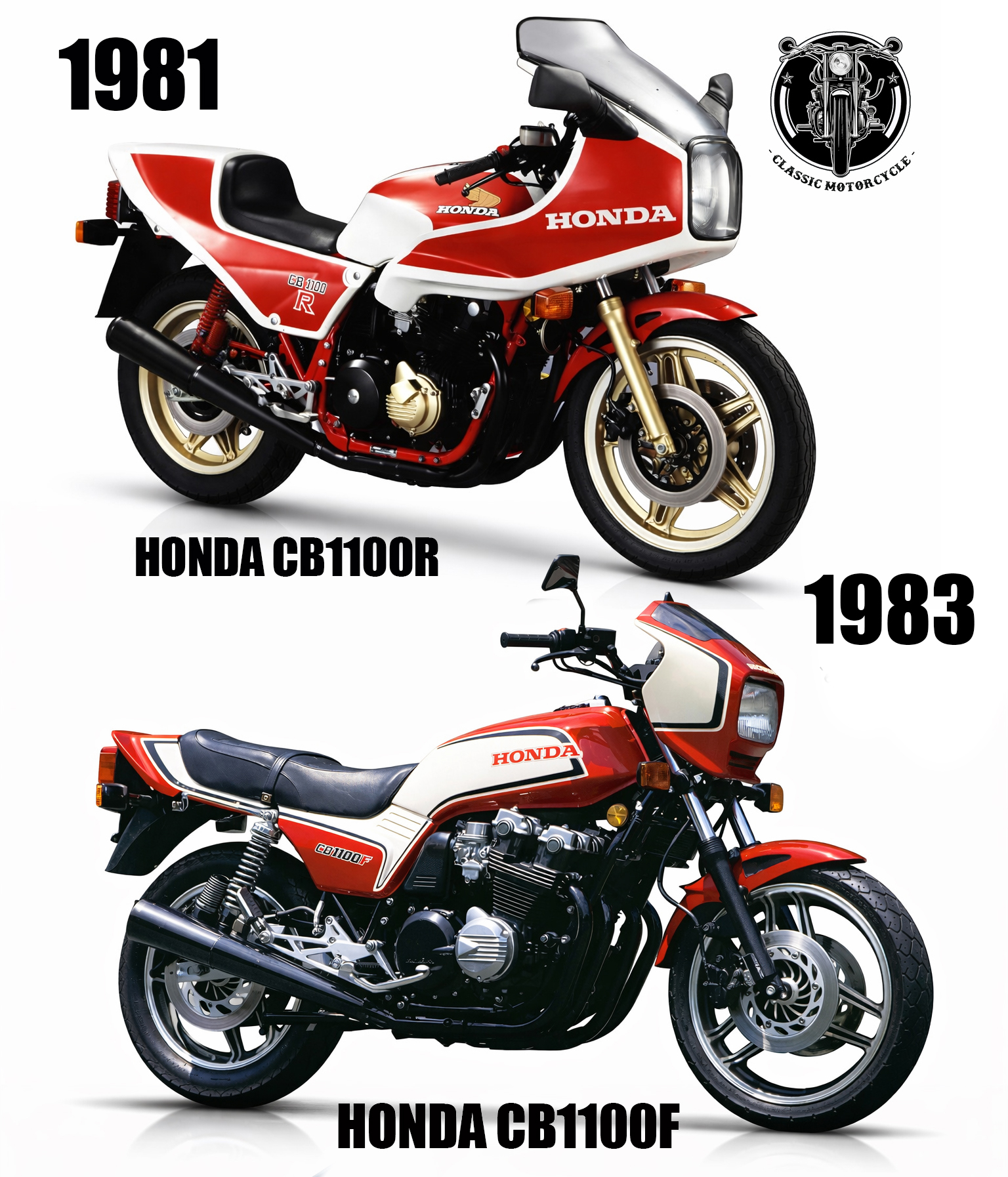 1981 Honda CB1100R 1983 Honda CB1100F