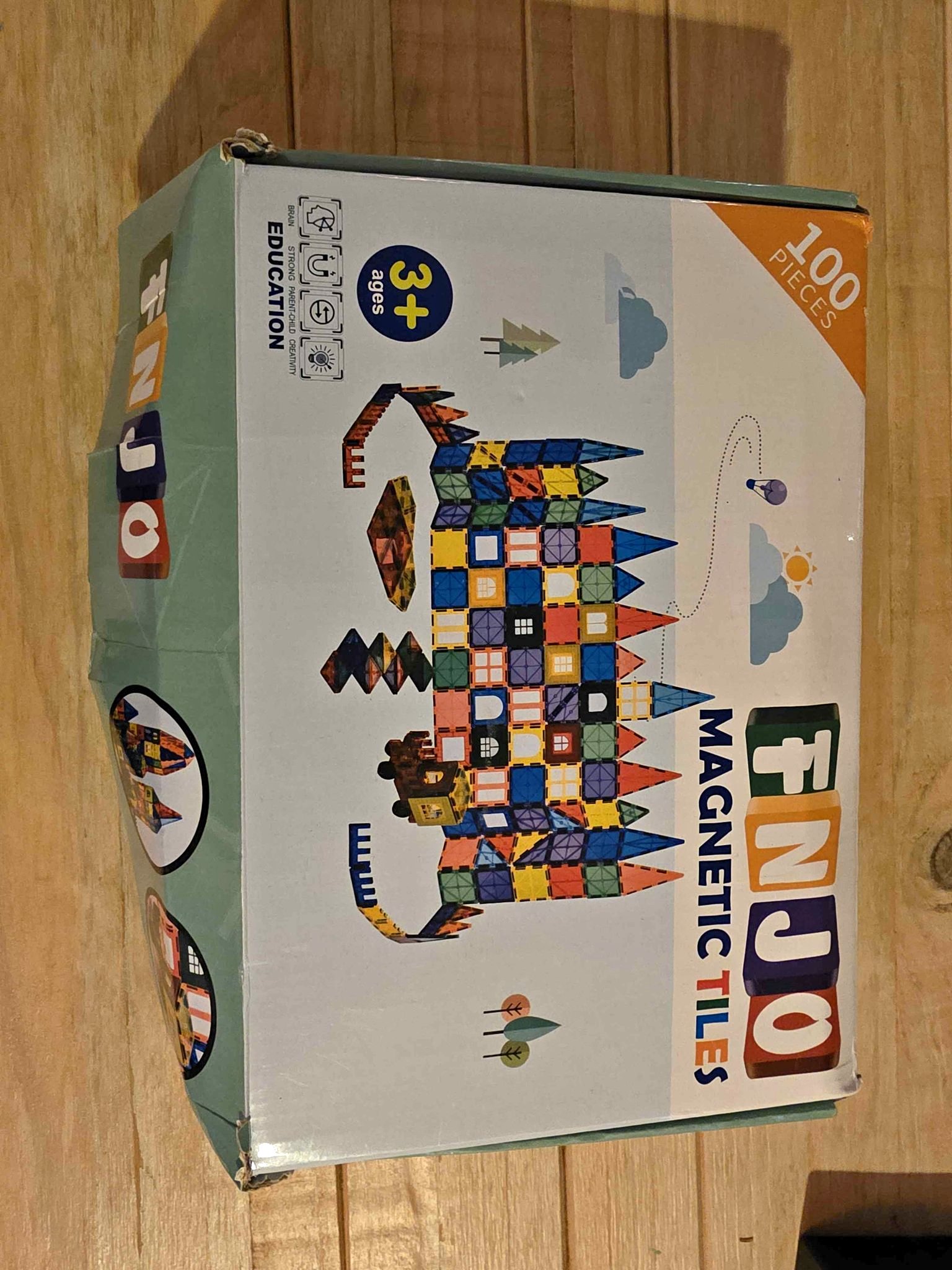Magnetic Tiles Building Set – 100 Pieces – Kids STEM Toy (Ages 3 ...