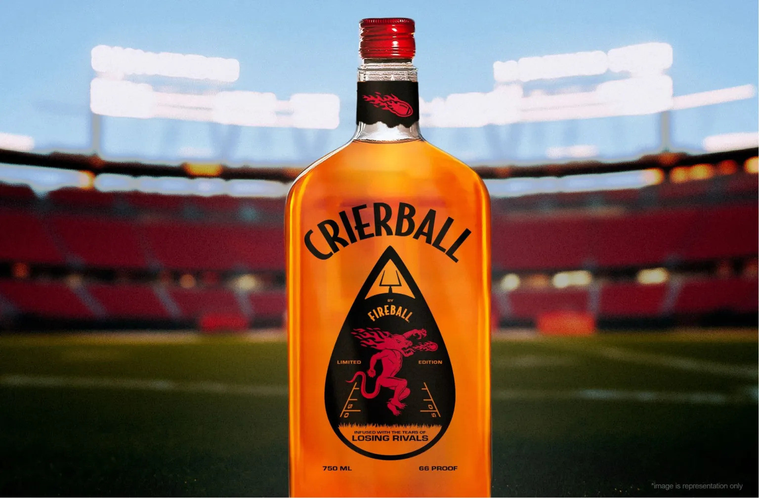 fireball whiskey football helmet Decanter Set for Men - Unique Shaped Tampa Bay Buccaneers Partner with