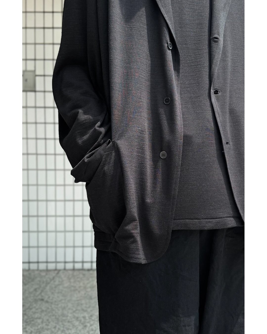 □COMOLI サマーウールジャケット (CHARCOAL) 85800(tax in) □COMOLI