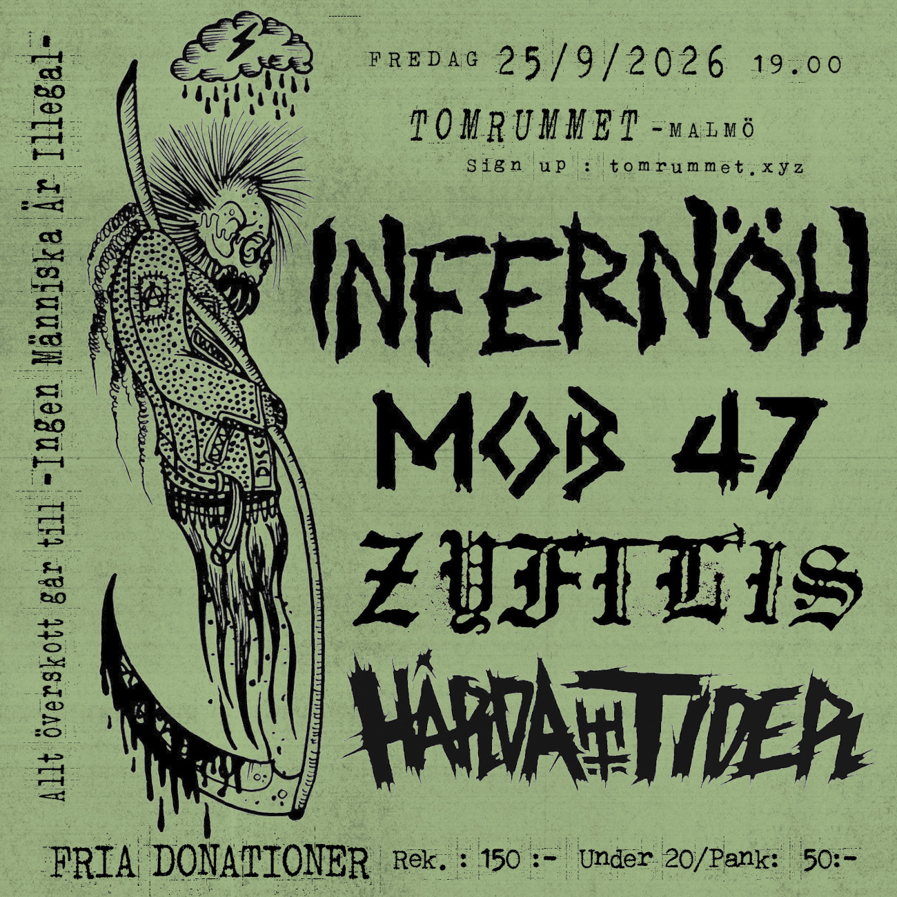 INFERNÖH - MOB 47 - HÅRDA TIDER - ZYFILIS