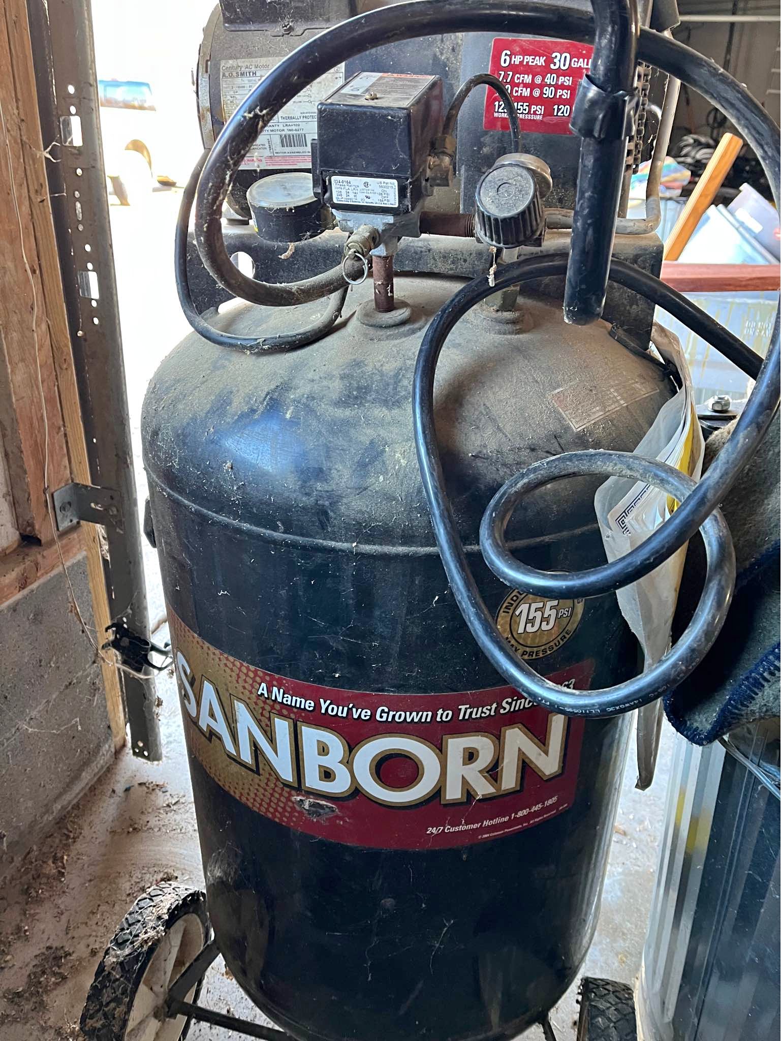 Sanborn 30 Gal Air Compressor