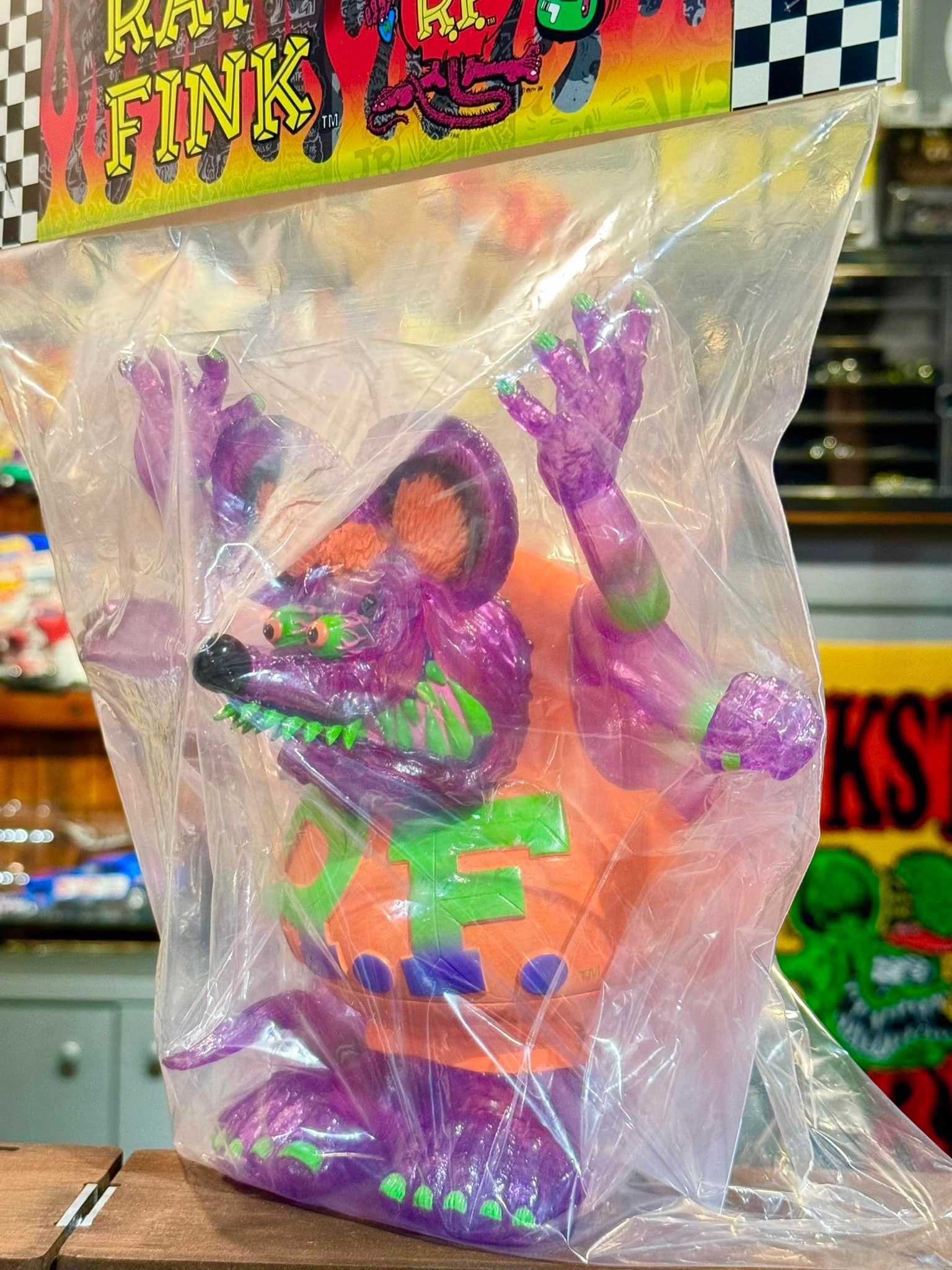 RAT FINK x MXMXM 設計師聯名第13年Asura Rat Fink 已萬聖節主題彩繪塗 