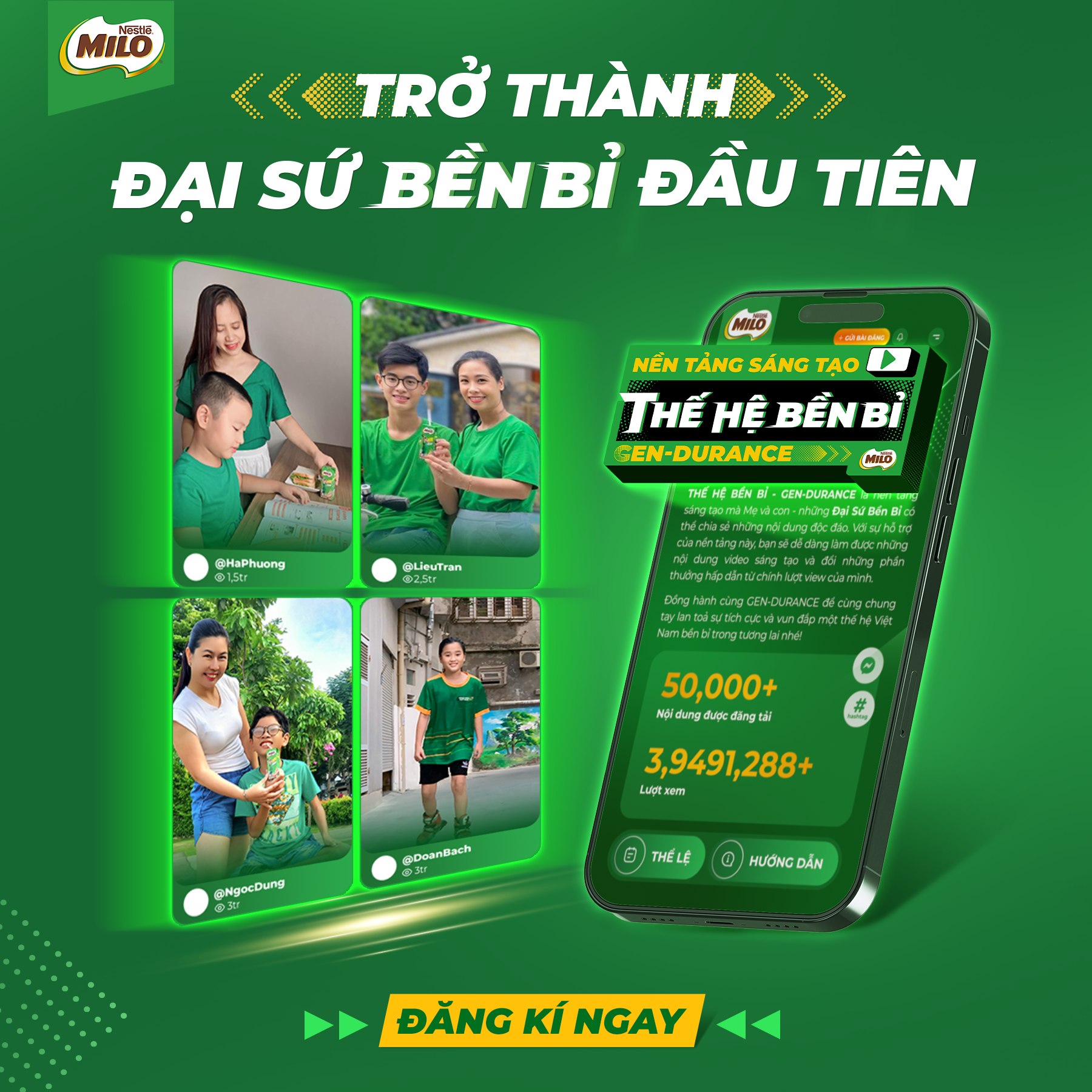MILO VIỆT NAM - 🎉TRỞ THÀNH ĐẠI SỨ BỀN BỈ MIILO GEN