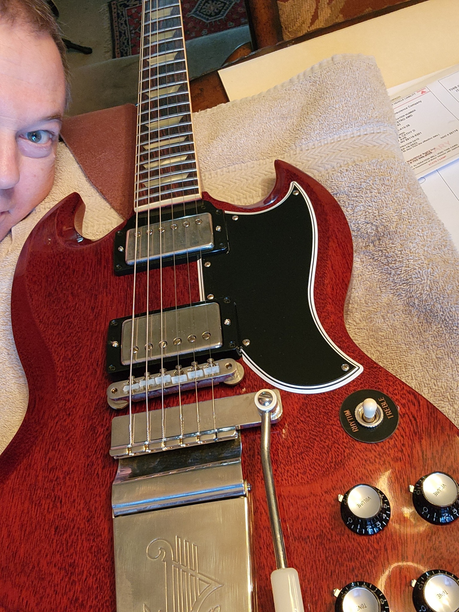 What is the Guyatone SG-28 hollowbody guitar like?