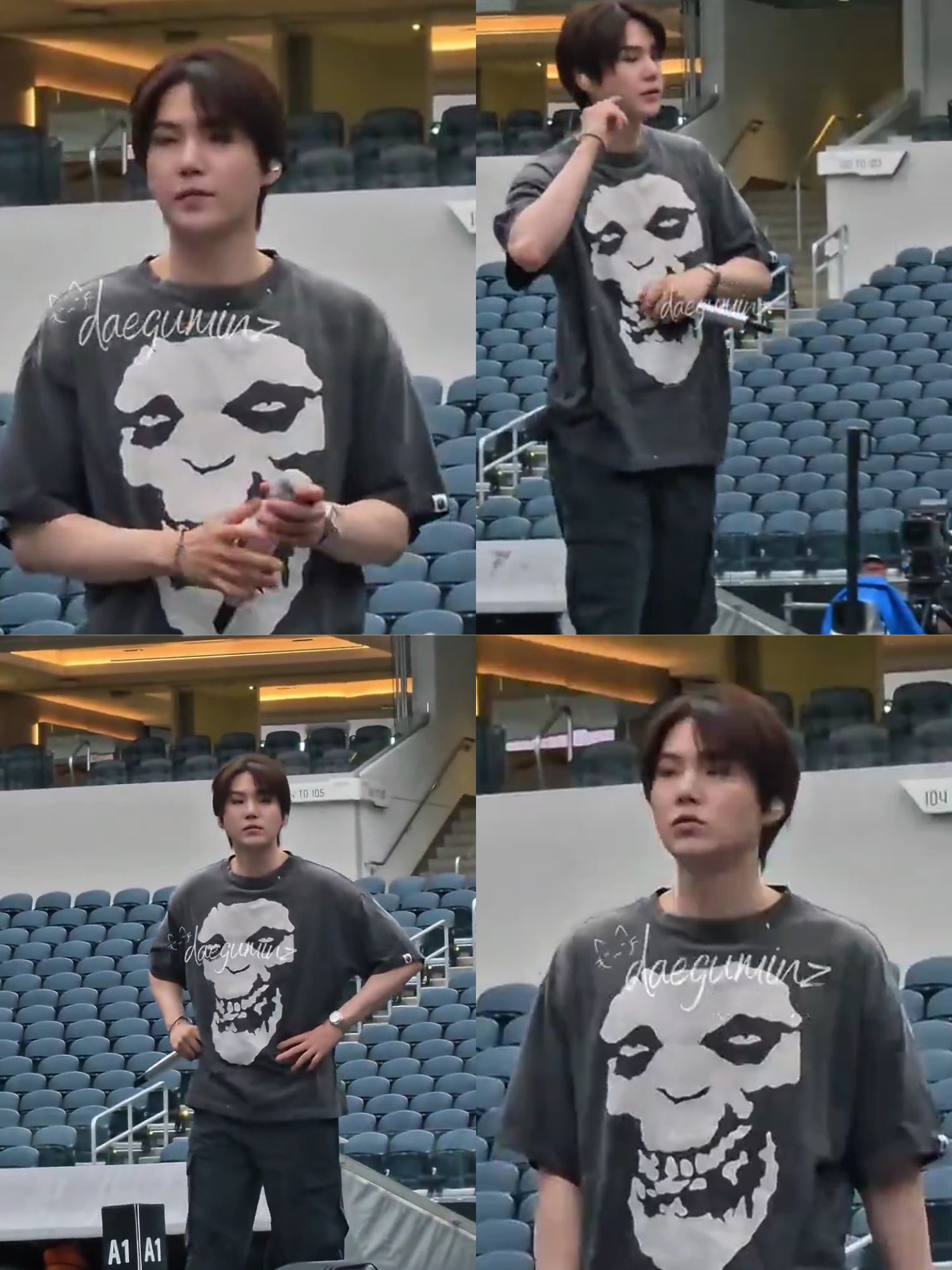 BTS _ARIRANG TOUR _LA day 4 Soundcheck 📸 Suga
