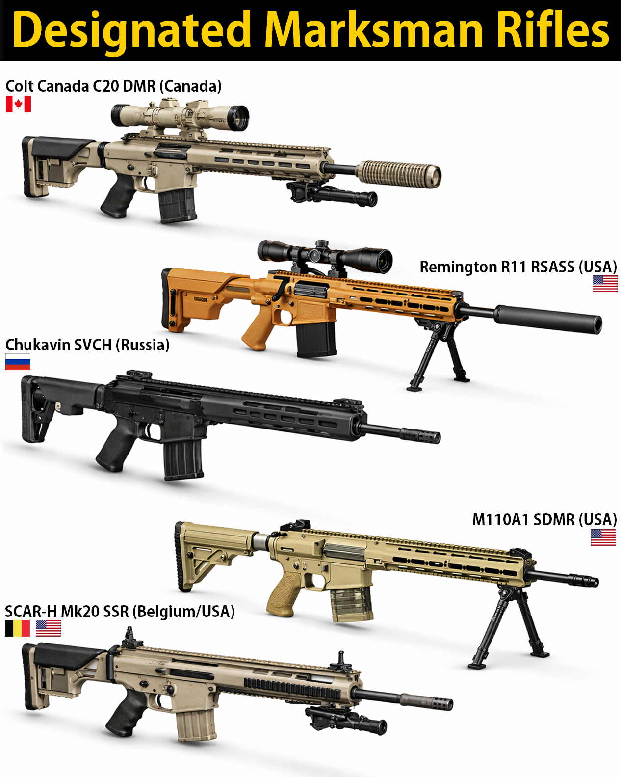 Global - Designated Marksman Rifles (DMR) : A designated marksman rifle ...