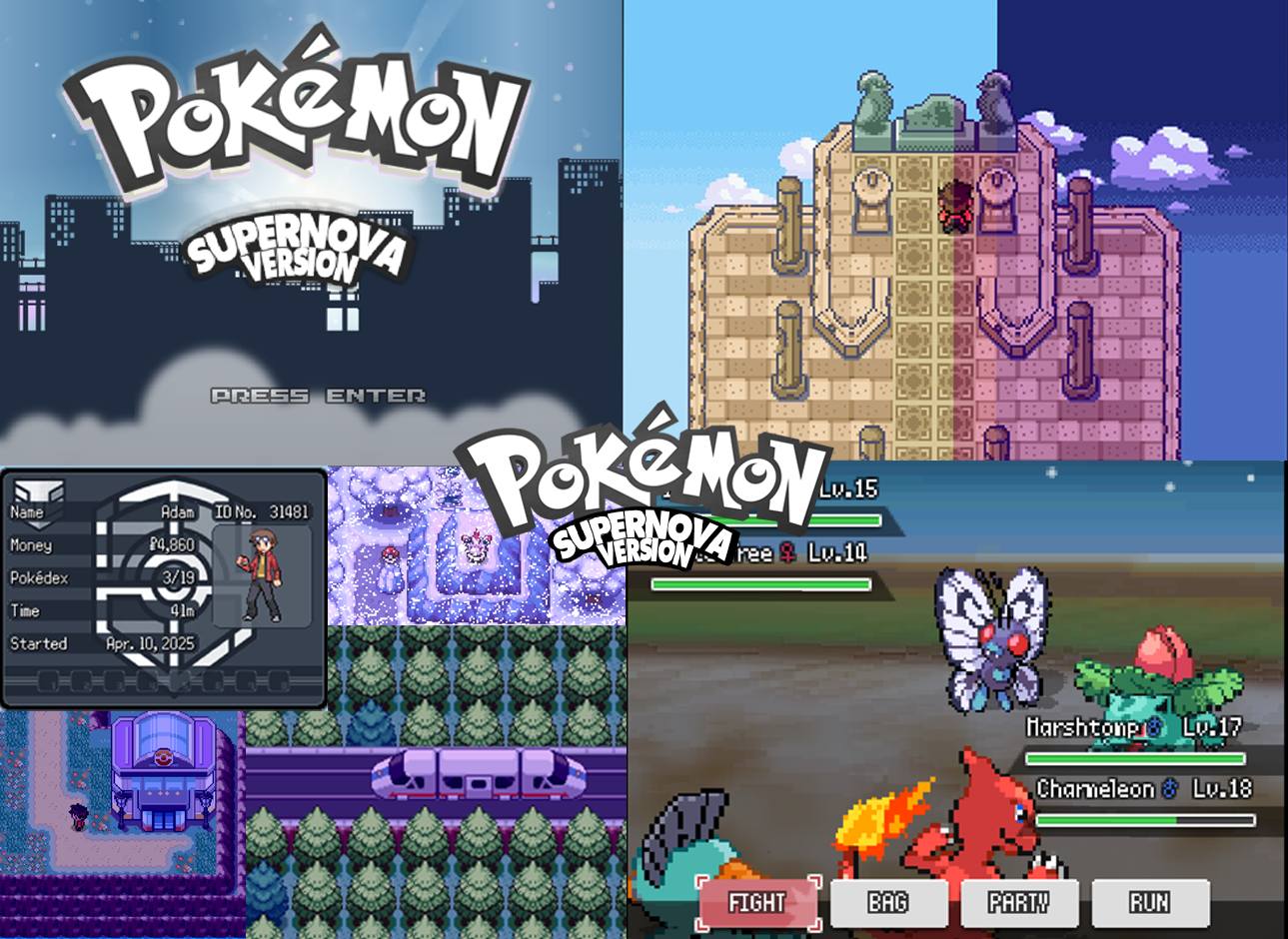 ポケットモンスター ムーン How to access menu in Pokemon Nova on RPG Player