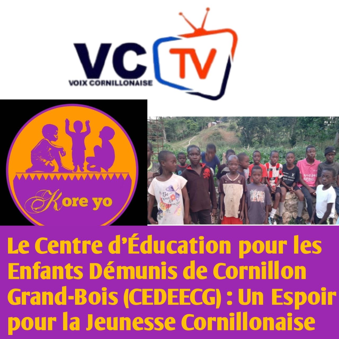 VCtv - 𝙇𝙚 𝘾𝙚𝙣𝙩𝙧𝙚 𝙙’É𝙙𝙪𝙘𝙖𝙩𝙞𝙤𝙣 𝙥𝙤𝙪𝙧 𝙡𝙚𝙨 𝙀𝙣𝙛𝙖𝙣𝙩𝙨 𝘿é𝙢𝙪𝙣𝙞𝙨 𝙙𝙚 𝘾𝙤𝙧𝙣𝙞𝙡𝙡𝙤𝙣 ...