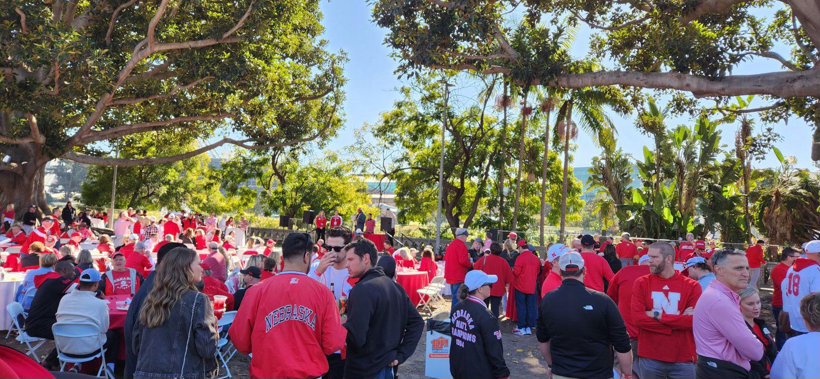 Californians - The Husker Huddle tailgate had about 1,400 attendees ...