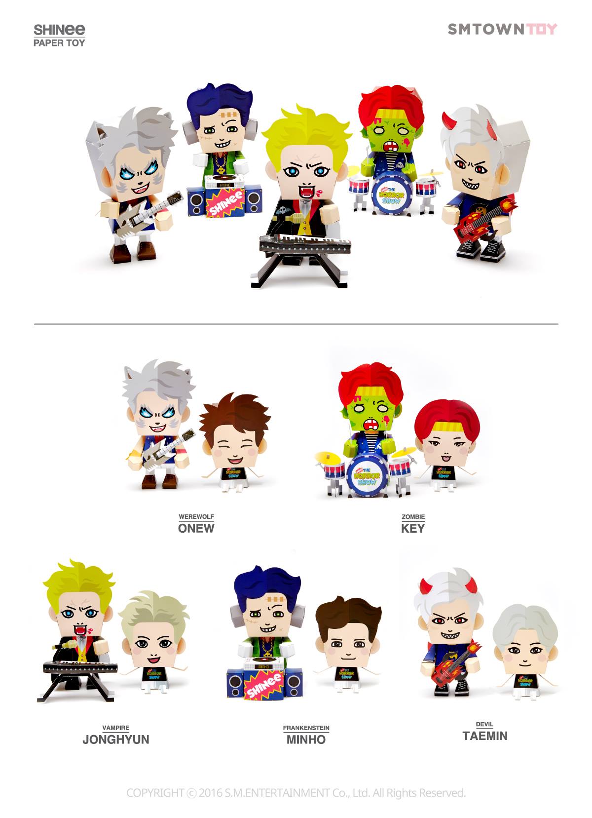 SHINee ペーパートイ THE HORROR SHOW 未開封 全員セット 1월 29일(금), 'PAPER TOY _ SHINee THE HORROR SHOW'가 출시됩니다