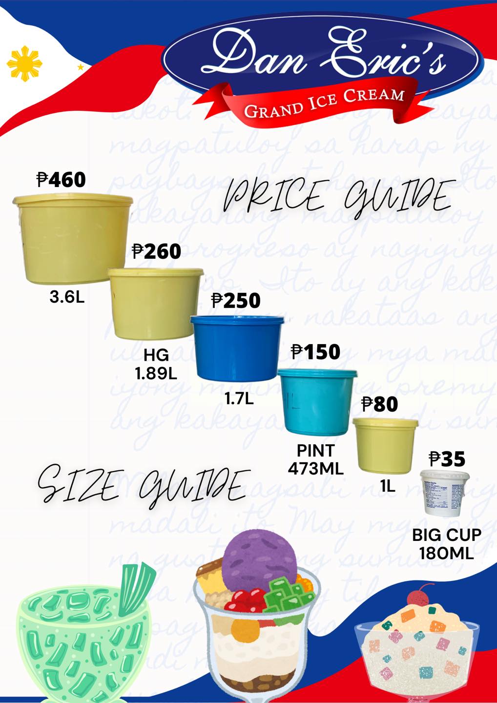 Scoop of Joy - ☀️Dan Eric’s Grand Ice Cream Pricelist and... | Facebook