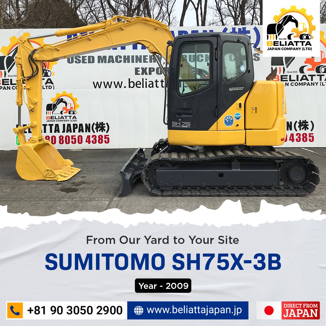 🔹 Maker: Sumitomo 🔹 Model: SH75X-3B #7405 🔹 Model Year: 2009