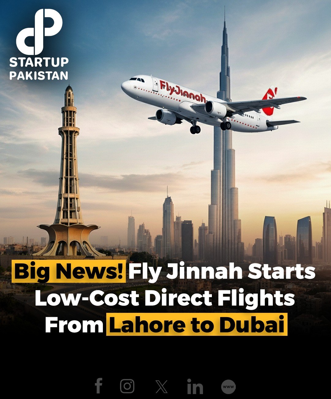 Startup - Fly Jinnah has started new non-stop flights connecting Lahore ...