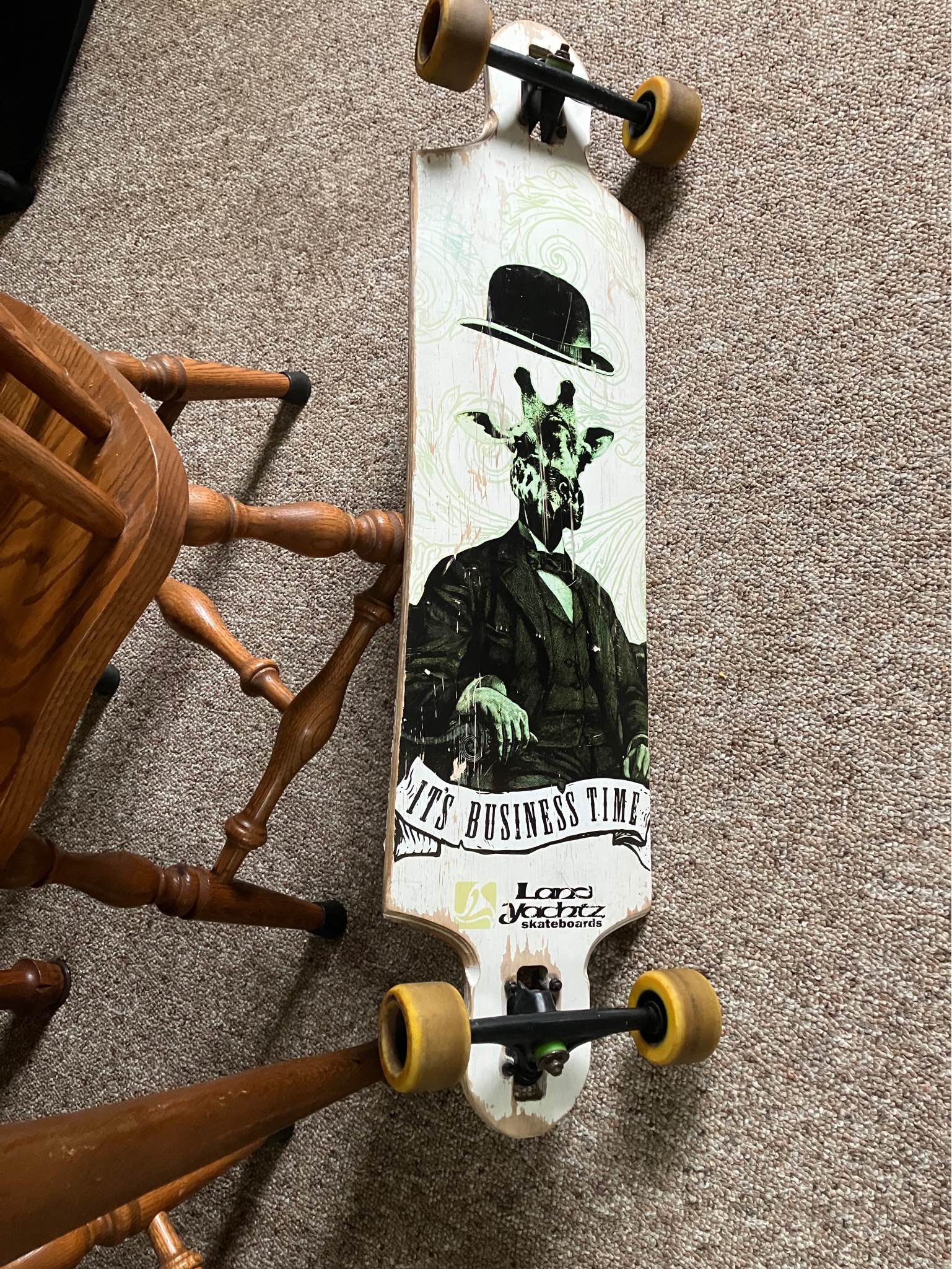 Classic Landyachtz 9TW05 longboard from 2011 lineup. It features 