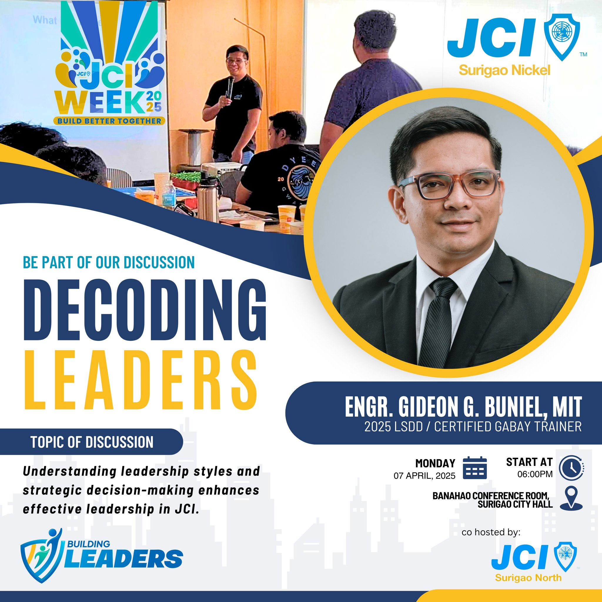 JCI - 🎯 JCI WEEK 2025 TRAINING ALERT 🎯 In celebration of JCI Week 2025 ...