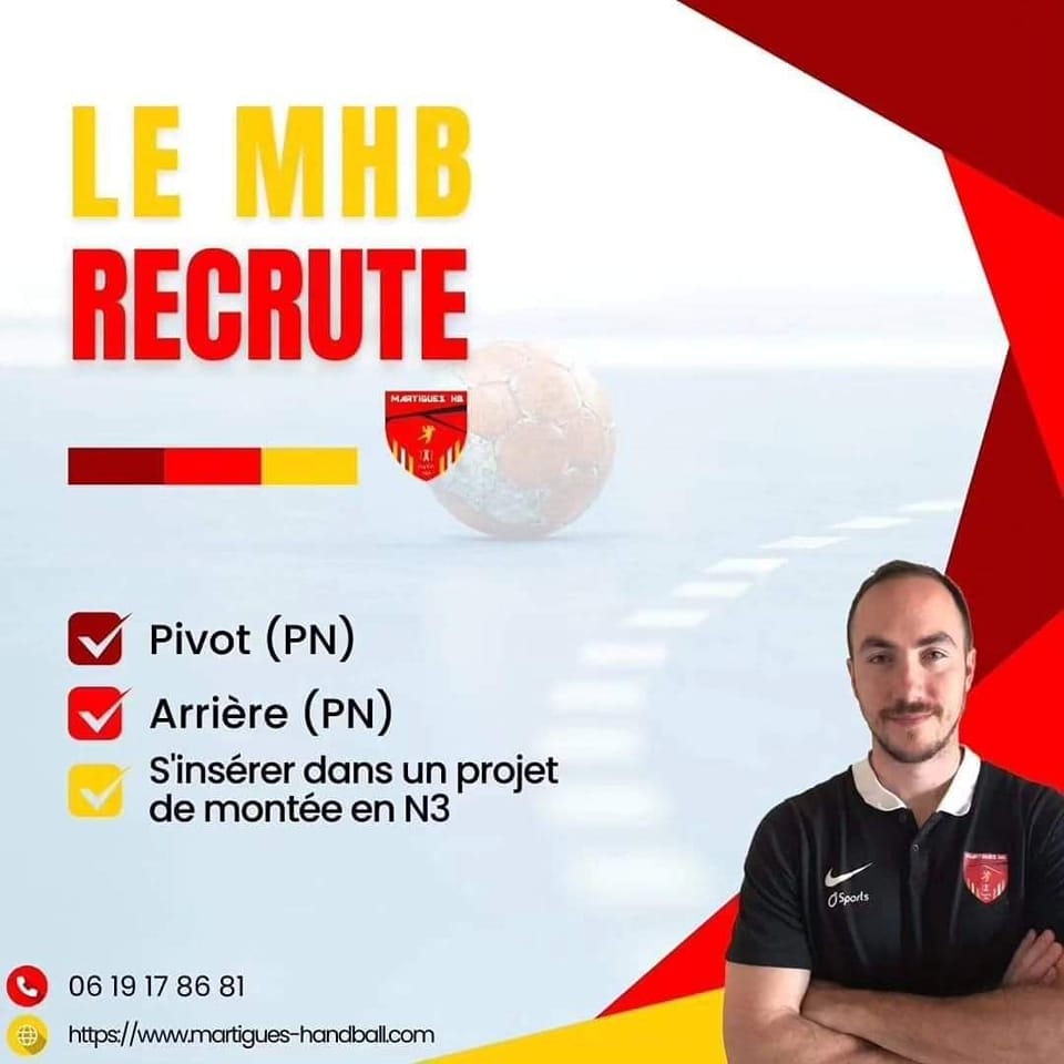 💥 PRÉ-NATIONALE En 2023-2024,... - Martigues Handball - MHB