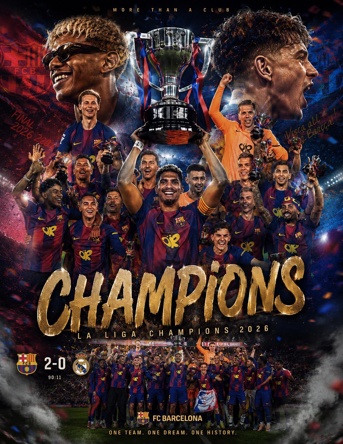 Real Madrid celebrates victory in Barcelona
