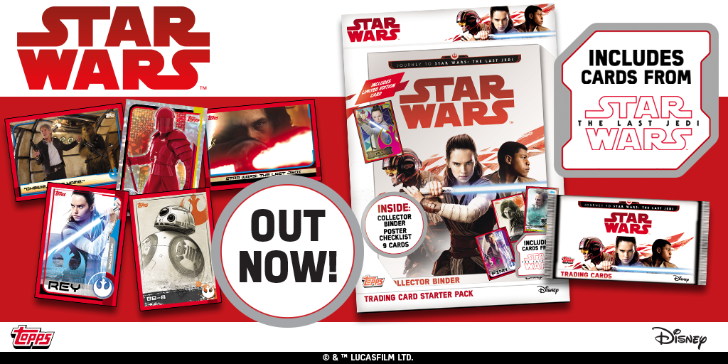 OUT NOW! Journey to Star Wars: The Last Jedi Trading Cards