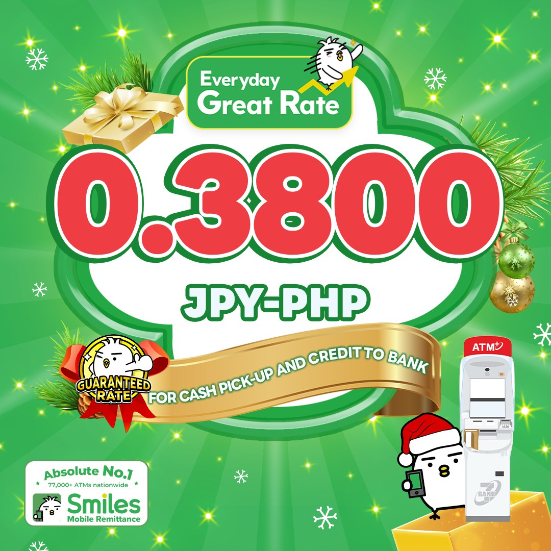EVERYDAY GREAT RATE 💹🇵🇭... - Smiles Mobile Remittance JP PH | Facebook