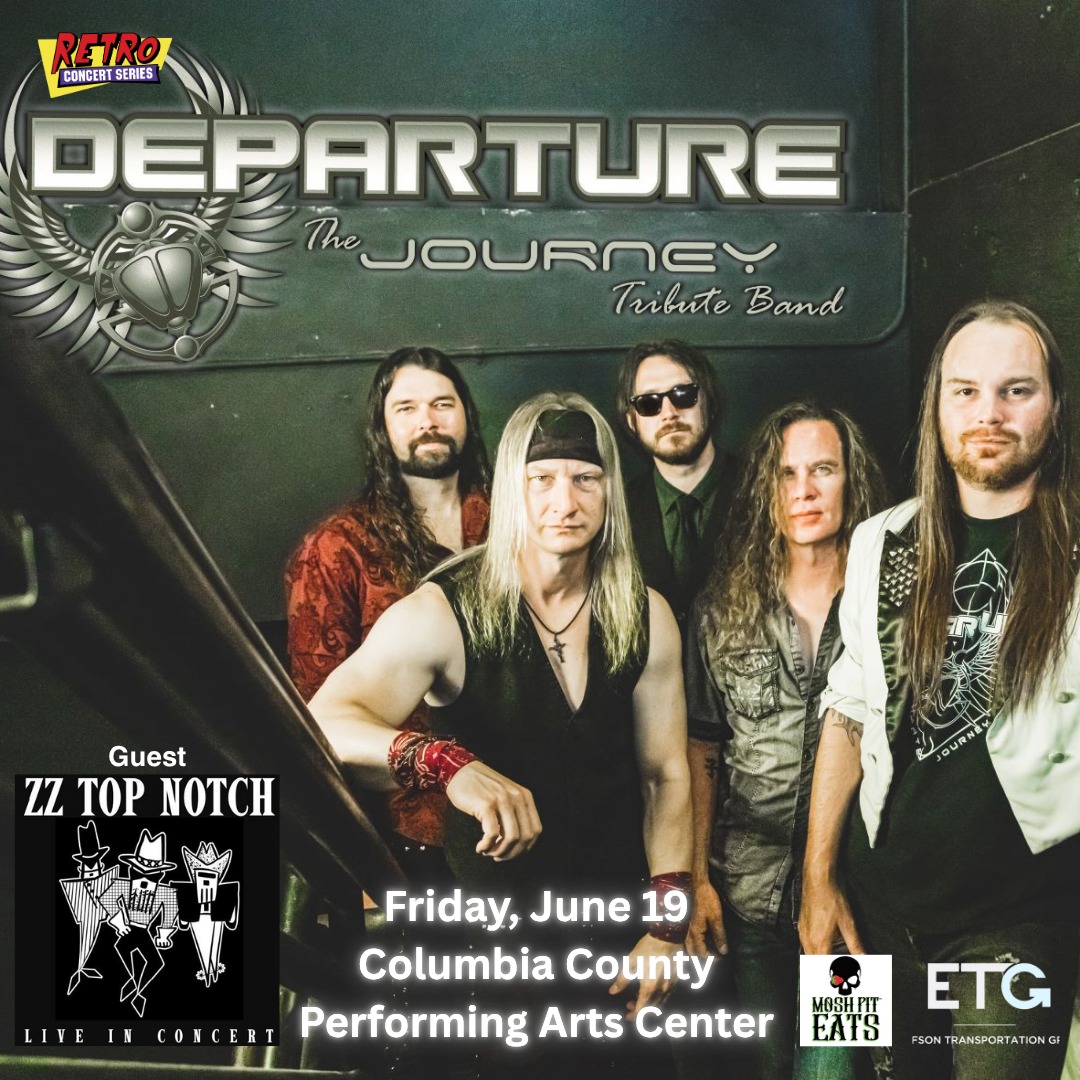 Classic rock concert in Evans, GA with Departure and ZZ Top Notch