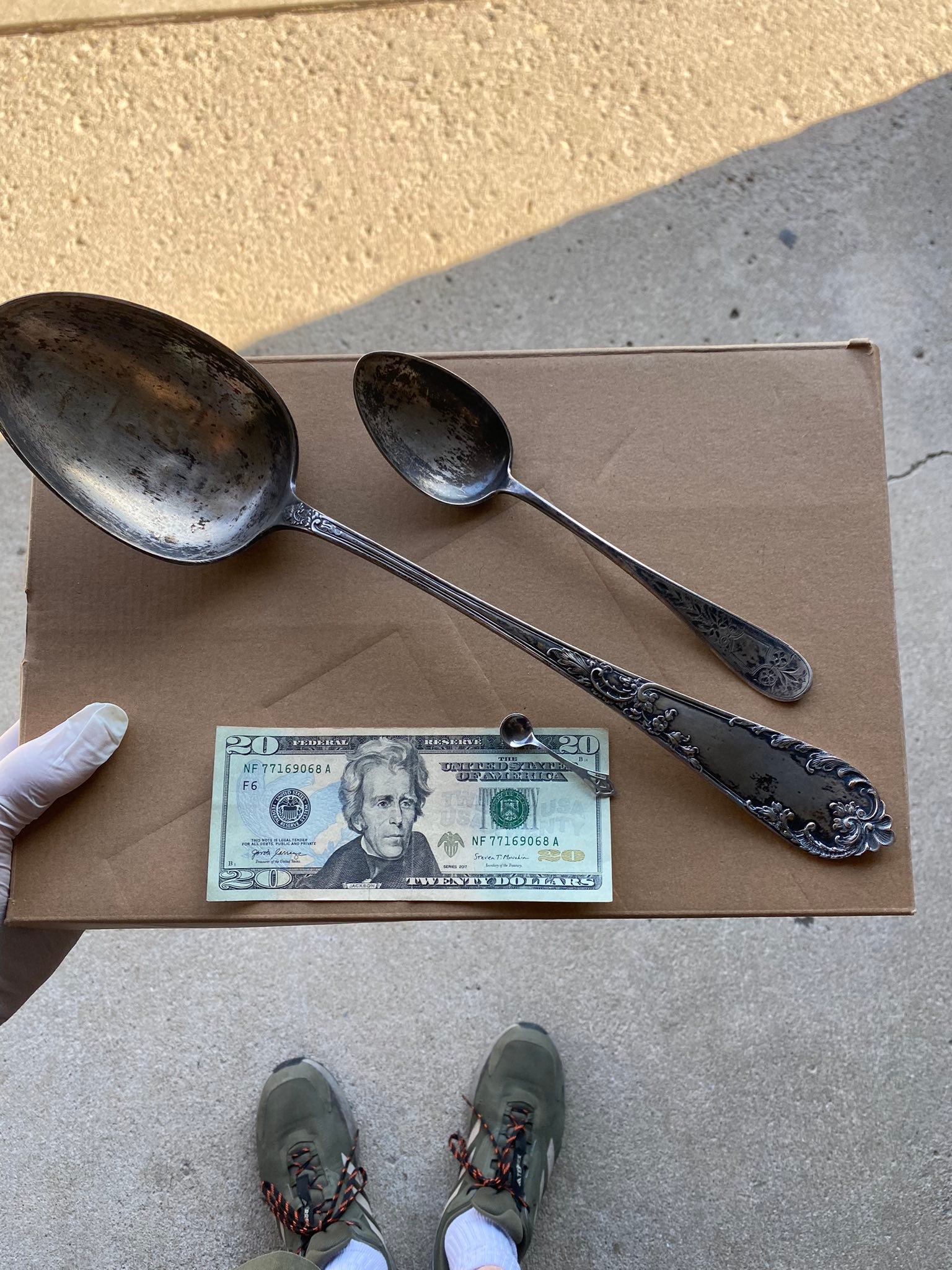 What is the value of a large Norwegian 830 fine silver spoon?