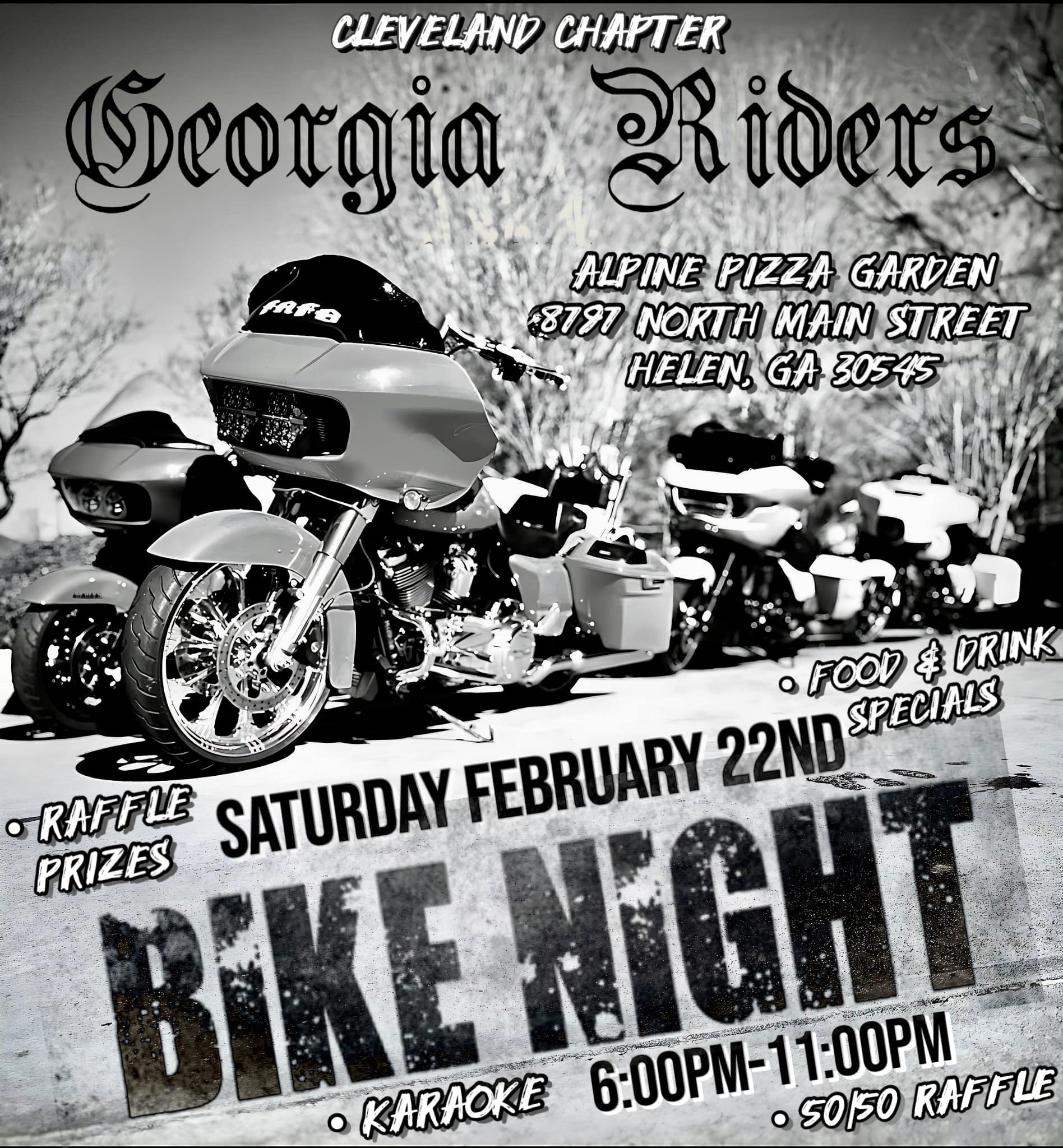 North Georgia Bike Nights | Join the Georgia Riders Cleveland Chapter ...