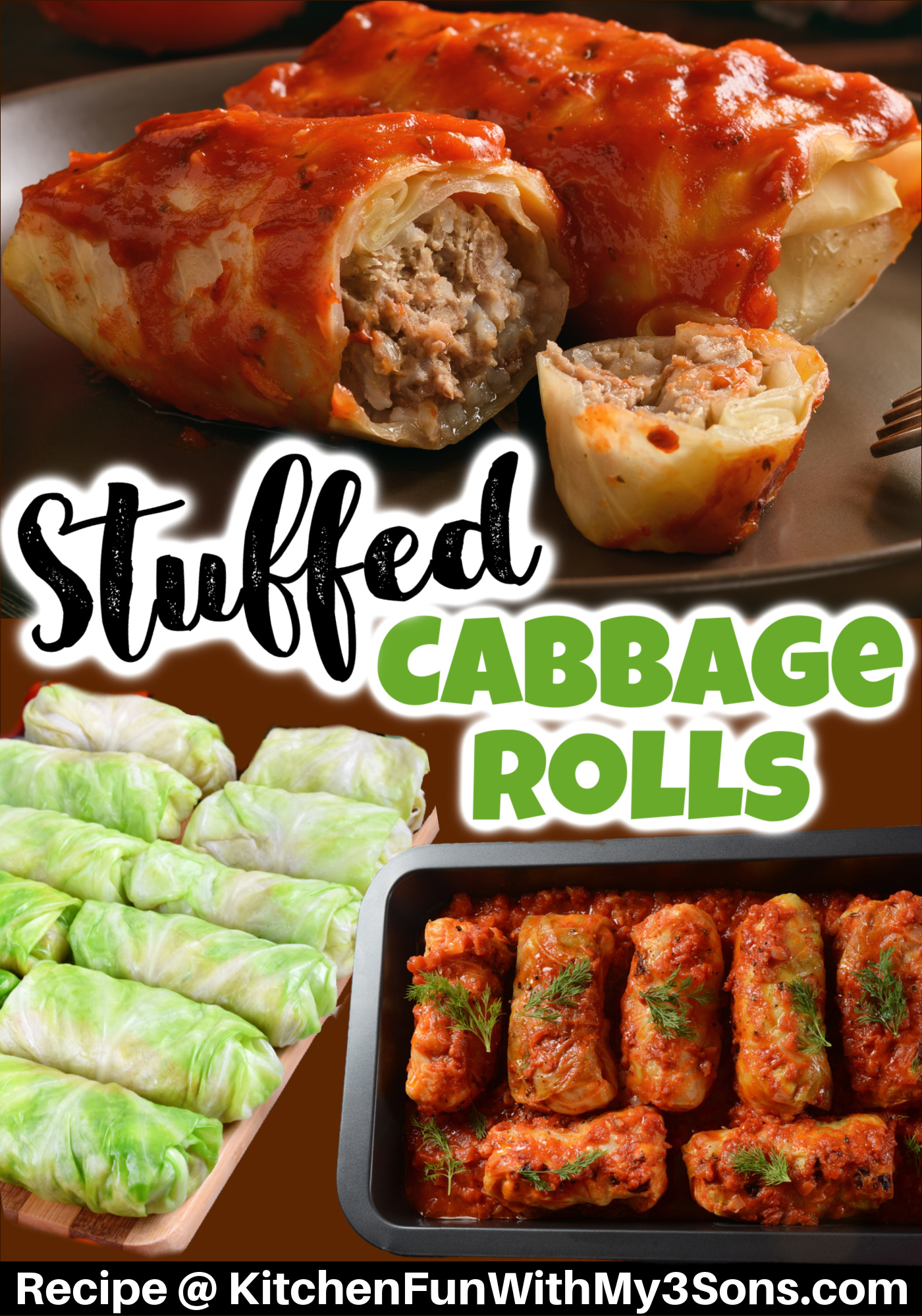 GRANDMA'S STUFFED CABBAGE... - Kitchen Fun With My 3 Sons