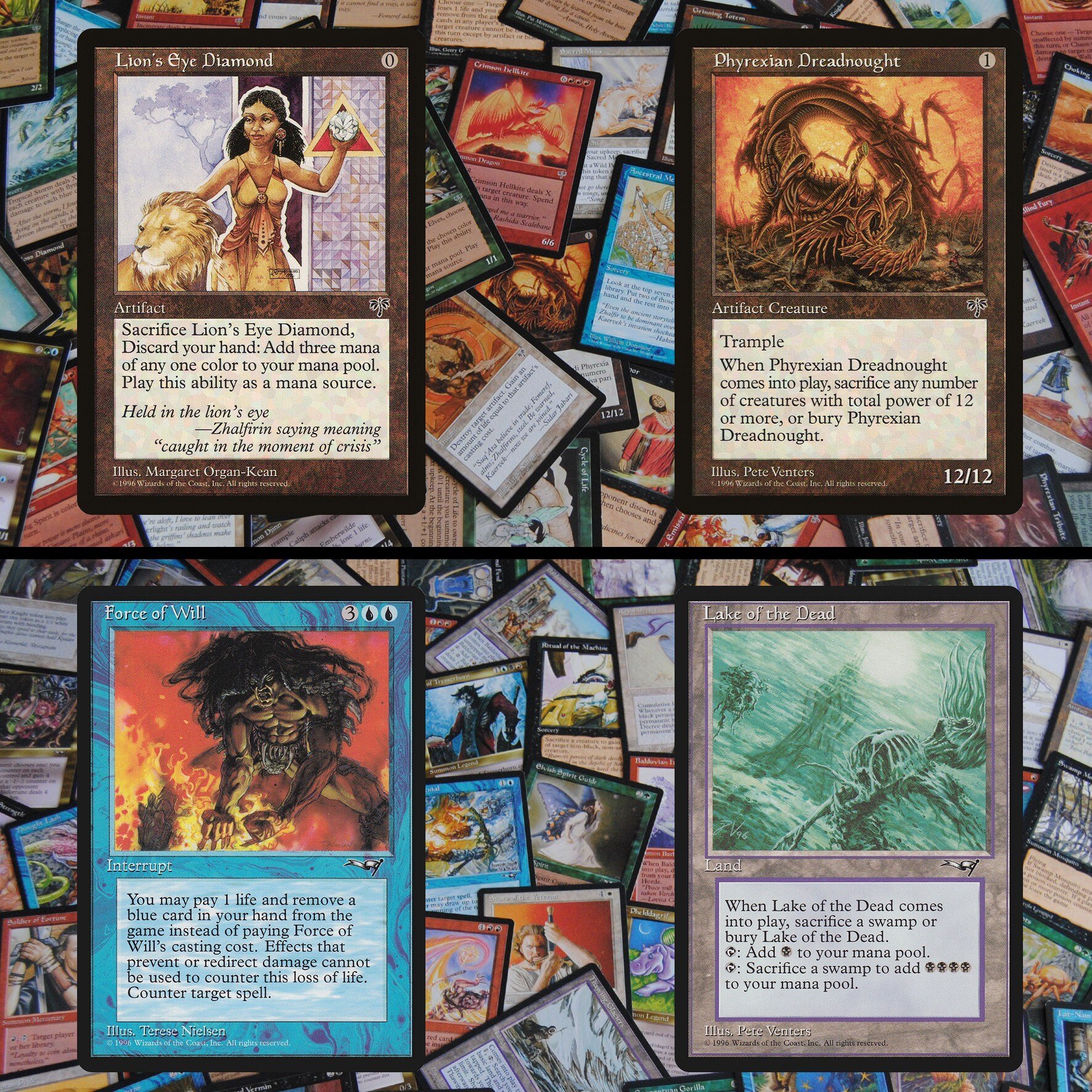 【MTG】色々セット Which of these 1996 #MTG sets is your favorite? 🤔